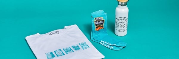 Heinz t-shirt, socks and water bottle
