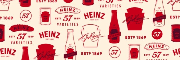 Heinz retro wallpaper