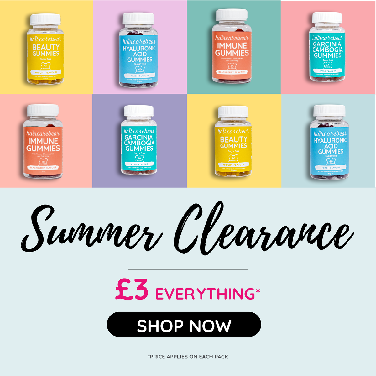 SUMMER CLEARANCE | £3 EVERYTHING 