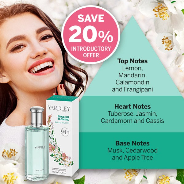 Introducing English Jasmine EDT - 20% off Introductory Offer