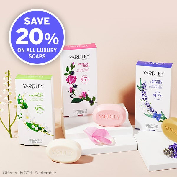 20% off Soaps - till 30th of September