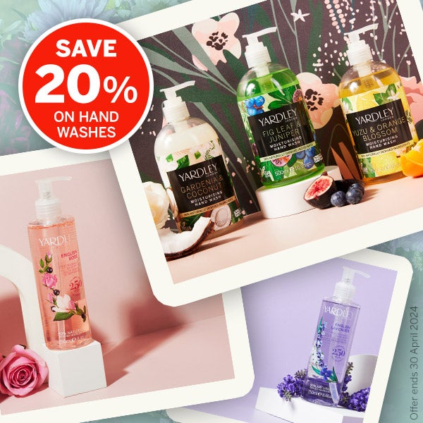 20% off Hand Washes