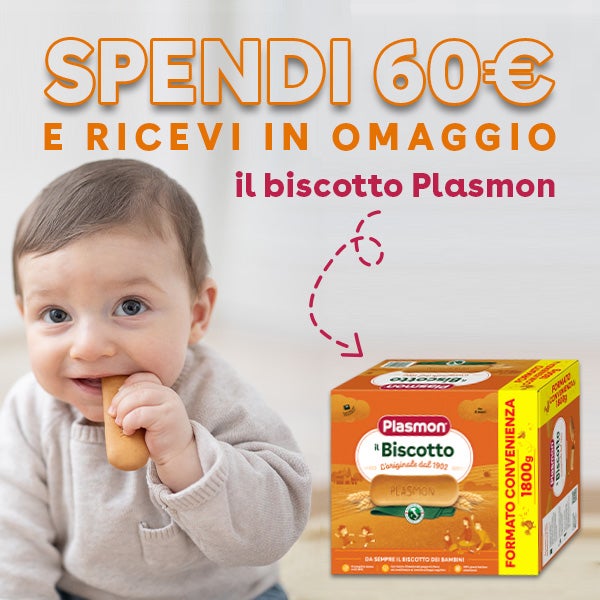 Spendi €60 ricevi una scatola di Biscotto Plasmon