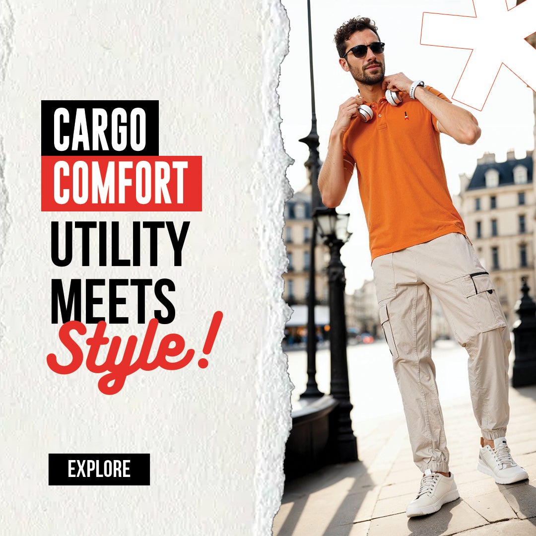 Buy Celio* men loose fit solid chino pants beige Online | Brands For Less