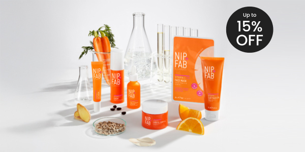 Week 16 2025 15% Off Nip + Fab Skincare Hub Hero Banner