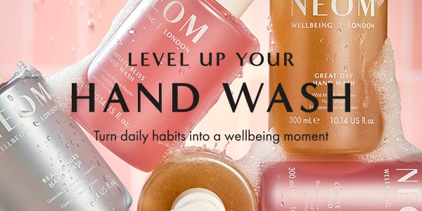 NEOM Brand Room Banner - Luxury hand Washes