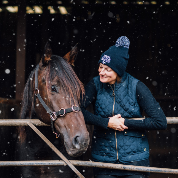 Cyber Monday - 3 FOR 2. Woman with horse in snow