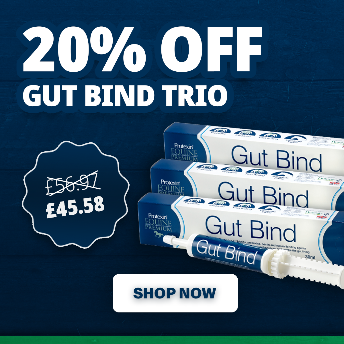 20% OFF Gut Bind Trio