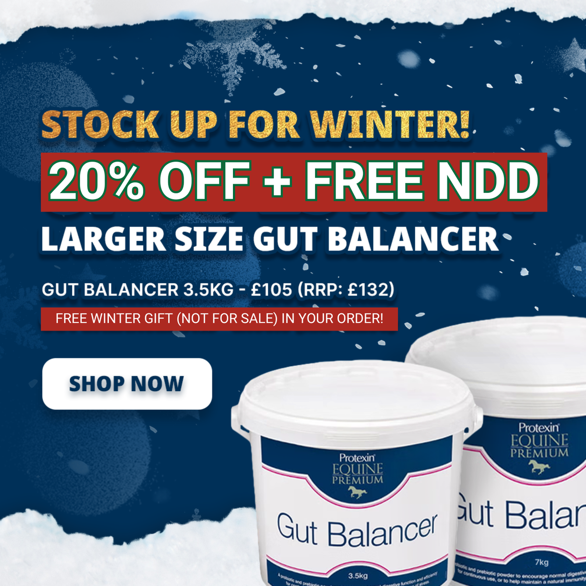 20% off gut balancer for horses