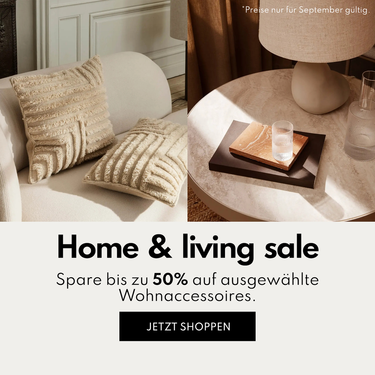 Home & Living Sale: Bis zu 50% Rabatt