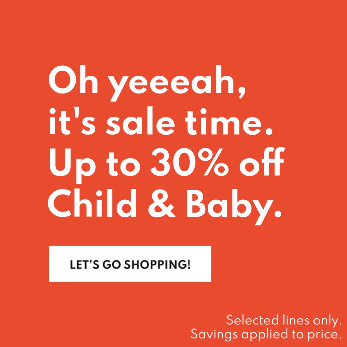Kids Sale - Up to 30% off