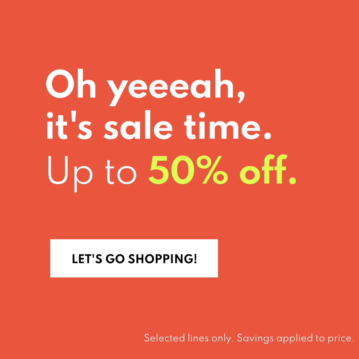 Sale up to 50% off