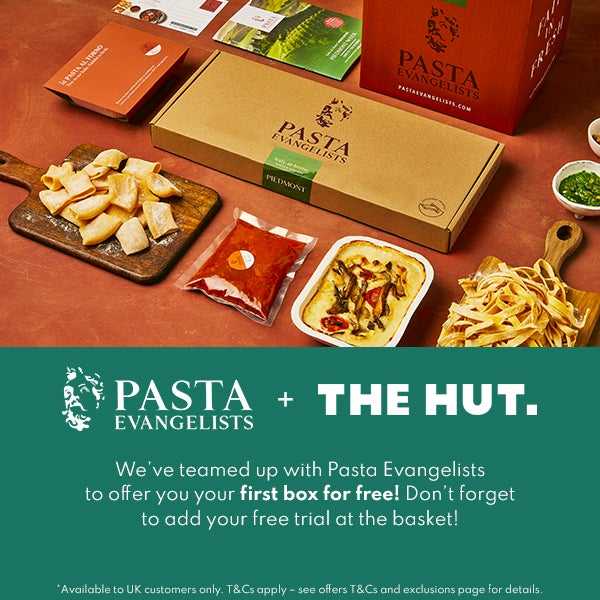 UK customers can enjoy a free trial box with Pasta Evangelists when you shop with us for a limited time!
