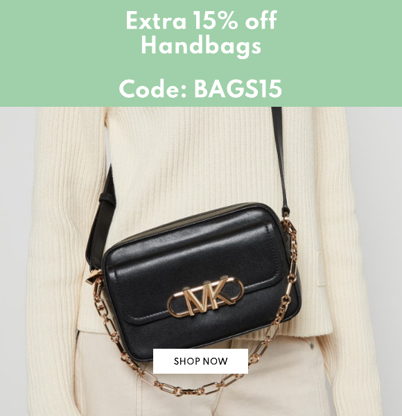 Extra 15% off handbags