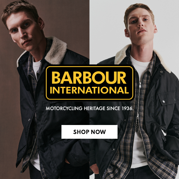 Barbour International. Shop now.