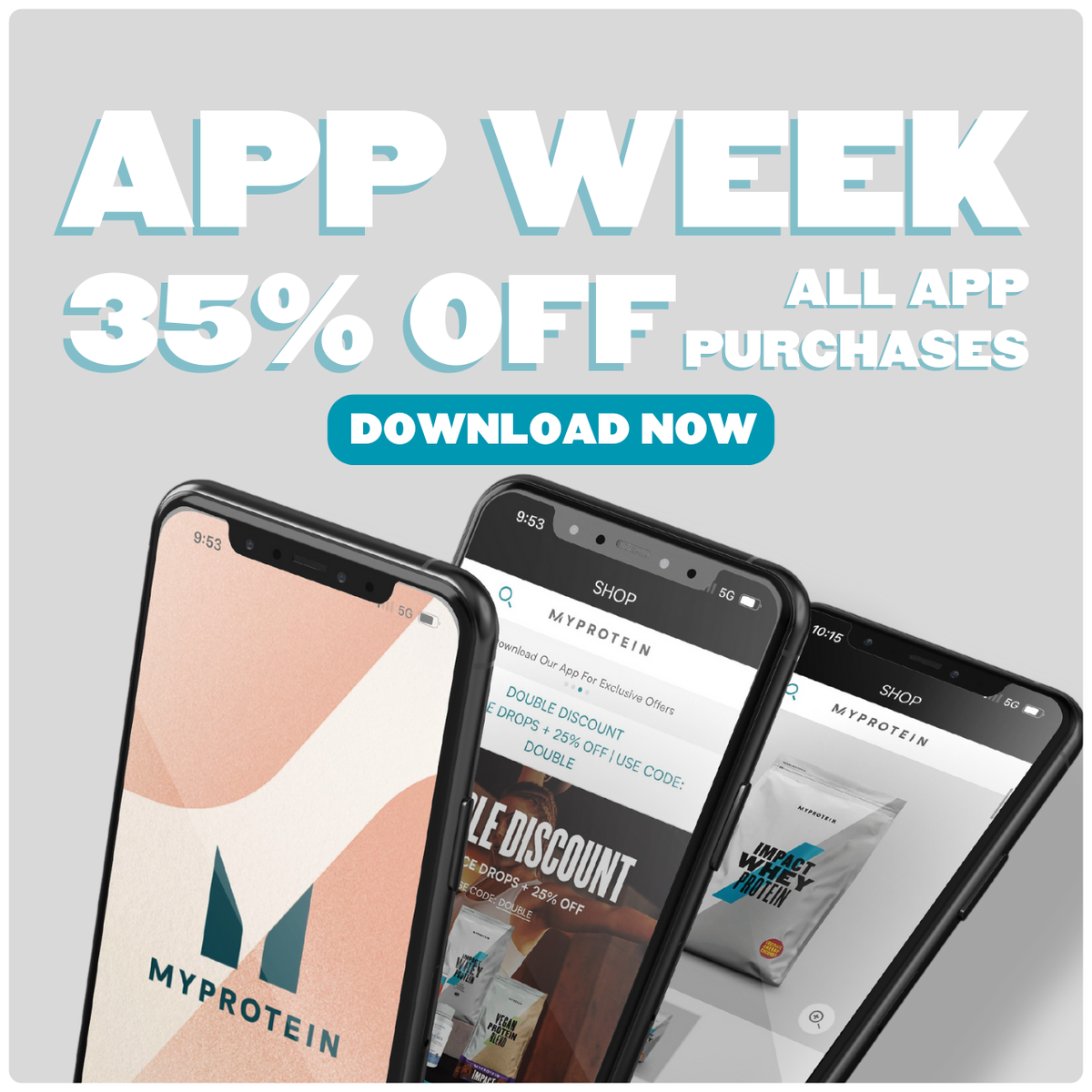App Week 35% off all app purchases - download the app now