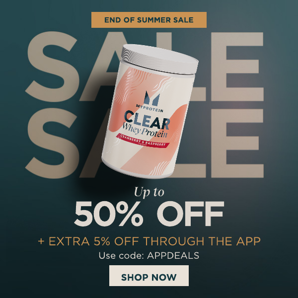 Up to 50% off +5% off the app use code APPDEALS