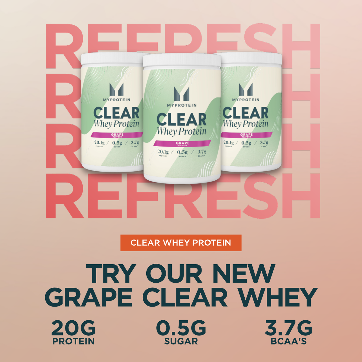 try our new grape clear whey