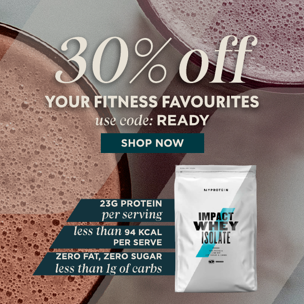 30% off your fitness favourites use code READY shop now