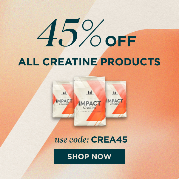 45% Off All creatine products use code CREA45 shop now