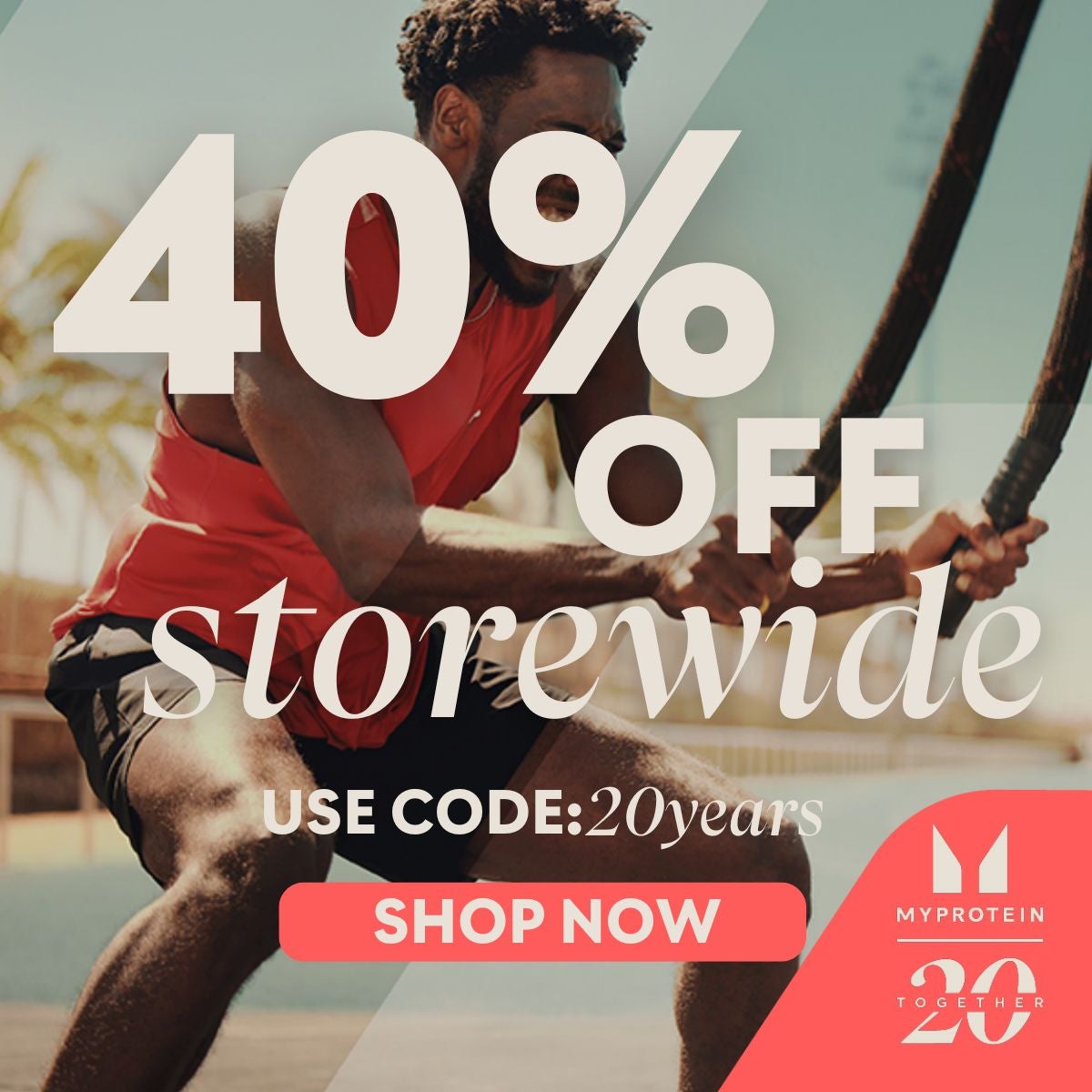 40% Off Storewide Use Code 20years