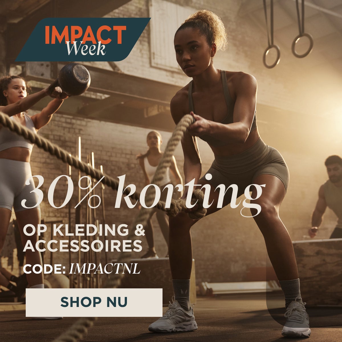 Impact Week - 30% Korting Op kleidung & accessoires -Code: IMAPCTNL