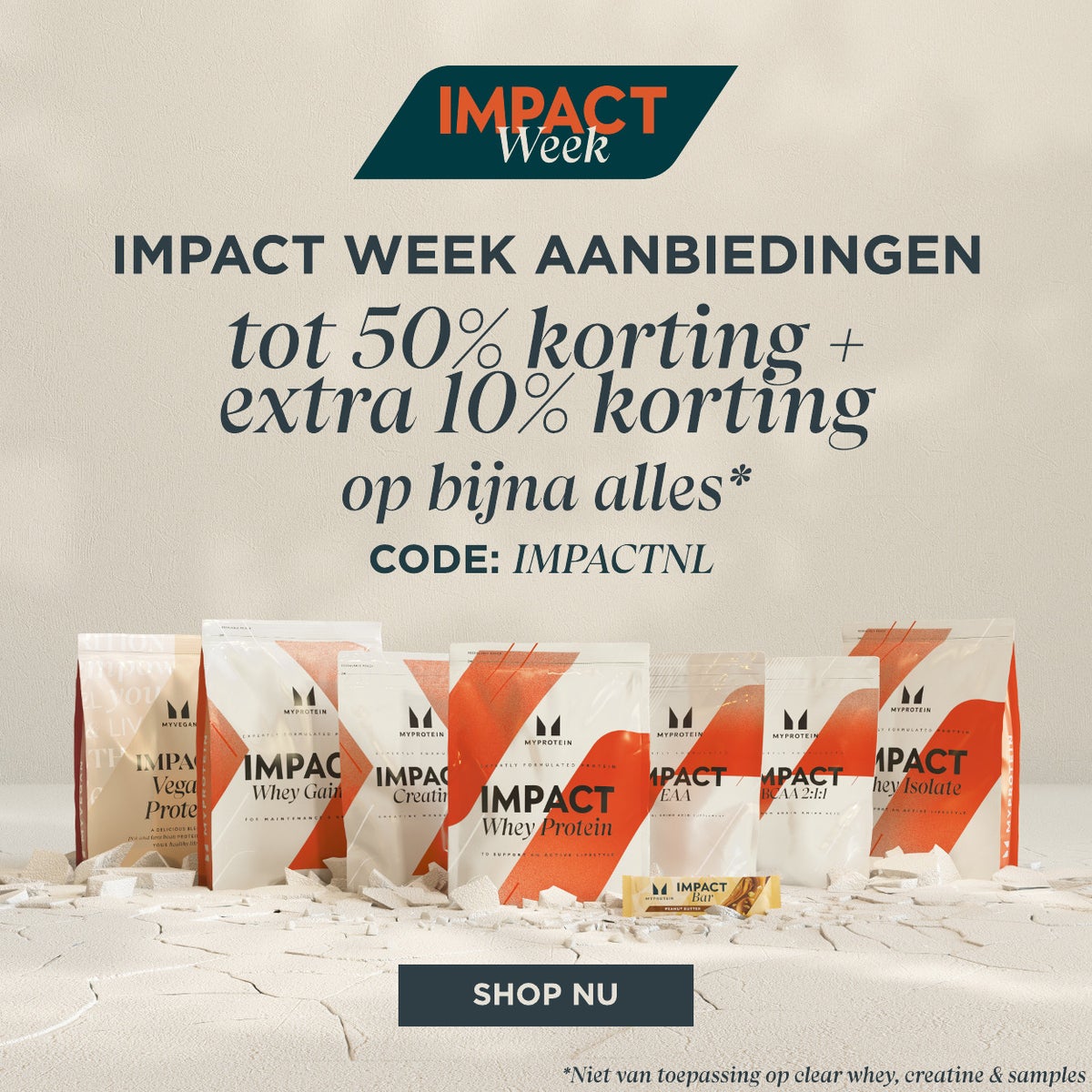 Impact Week - Sale tot 50% korting + Extra 10% korting Code: IMPACTNL