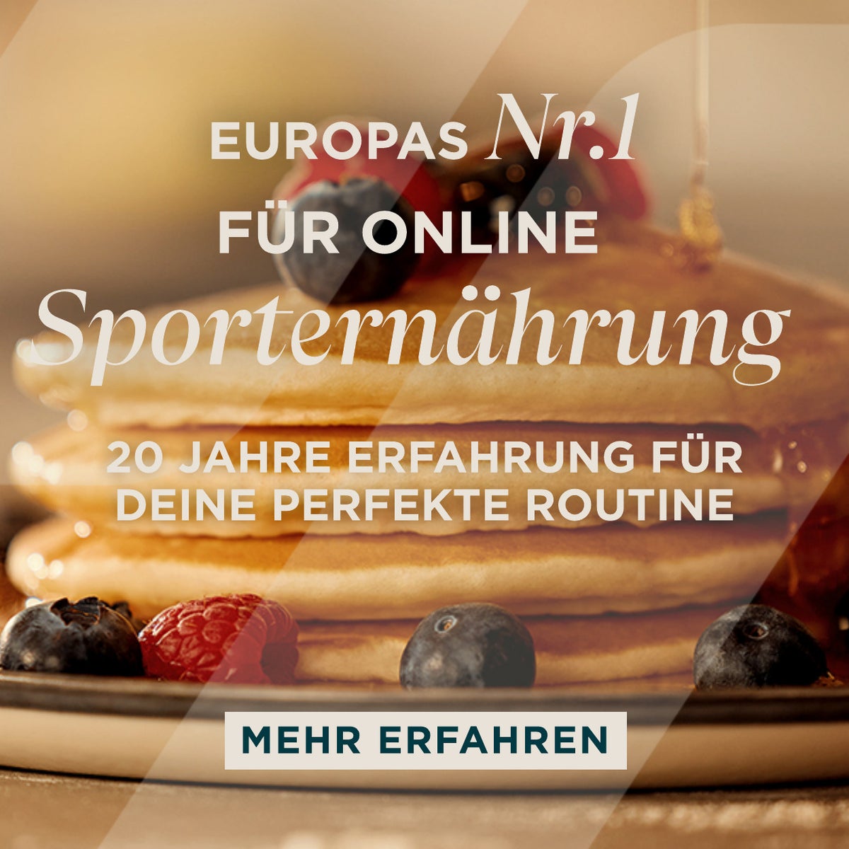 Europas Nummer 1 Online-Sporternährungsmarke mit 20 Jahre Erfahrung zur Perfektionierung deiner Routine.