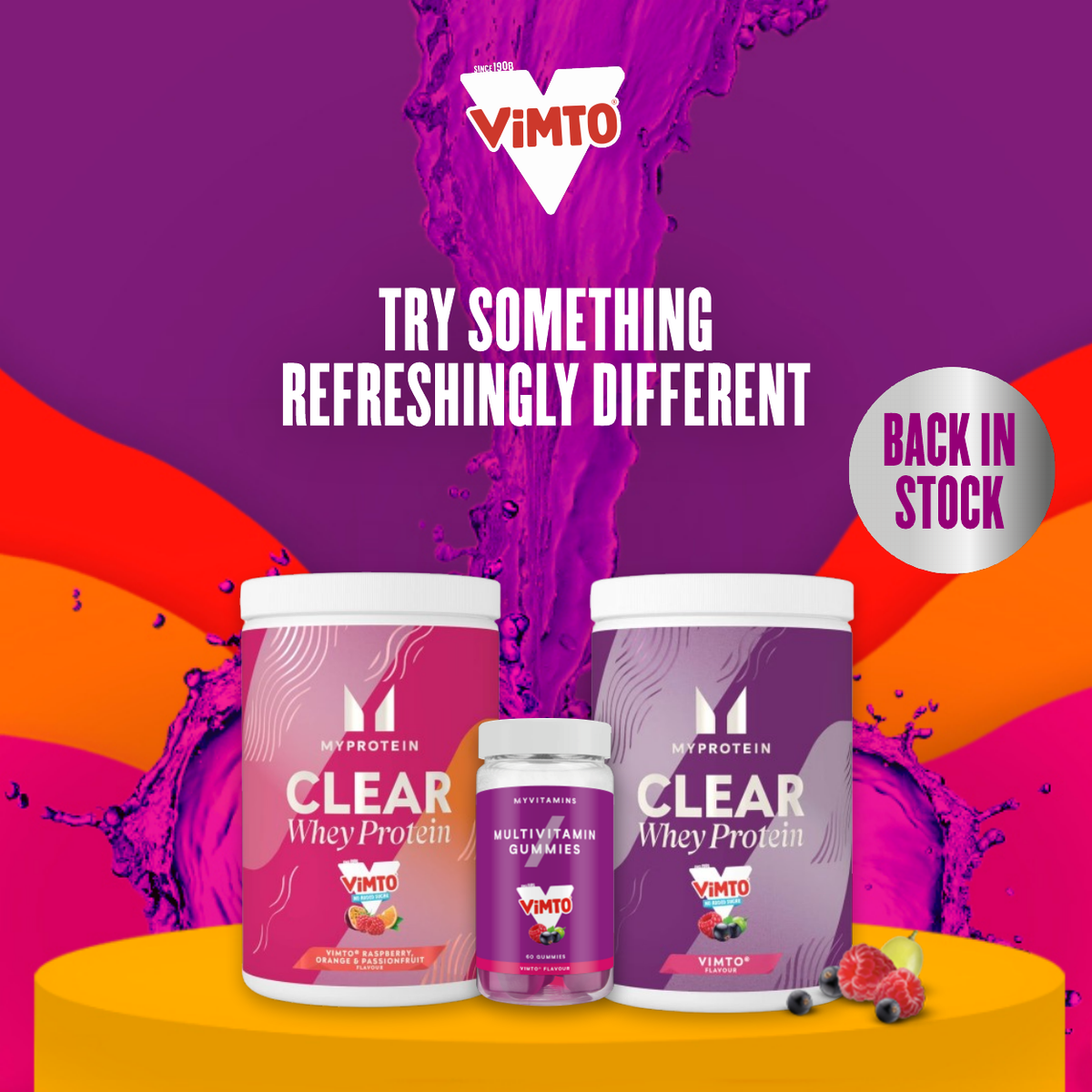 Myprotein x Vimto Clear Whey & Clear Vegan Myprotein