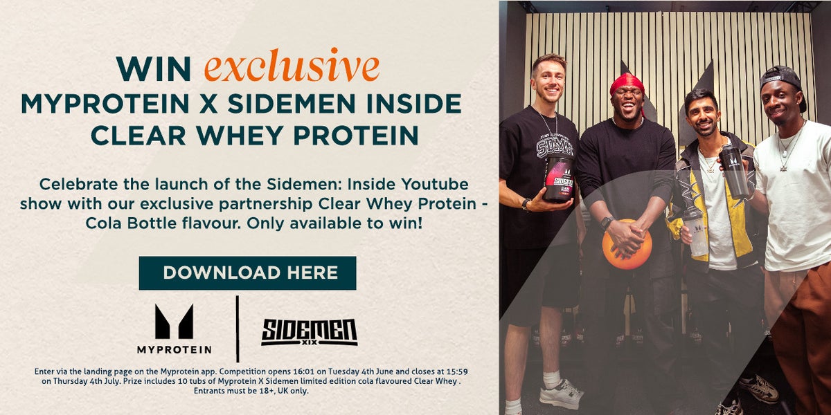 Win exclusive myprotein x sidemen clear whey protein. Sidemen competition.
