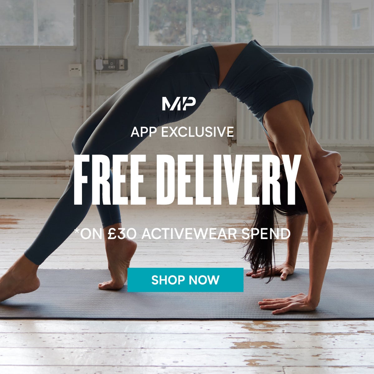 App exclusive: Free delivery on £30 Activewear spend. Shop now.
