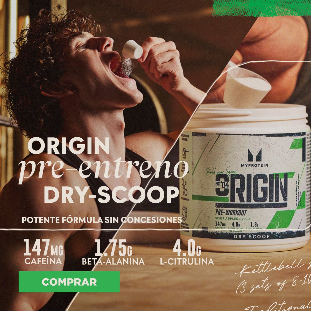 Origin Pre Workout Dry Scoop