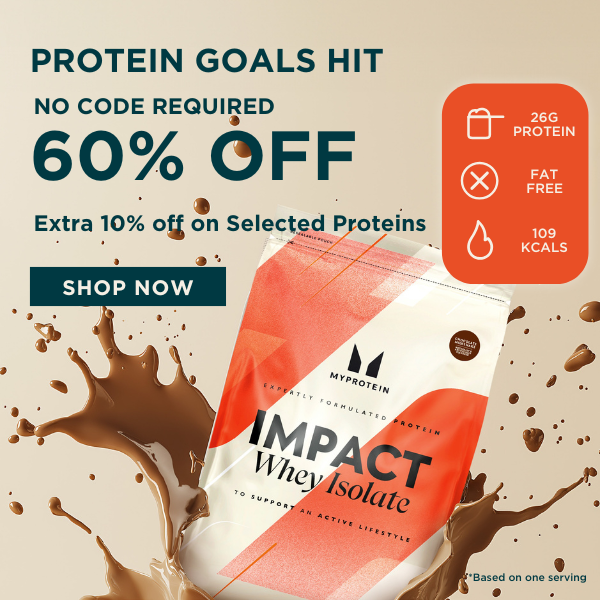 60% OFF NO CODE Required, Extra 10% off on Selected Proteins