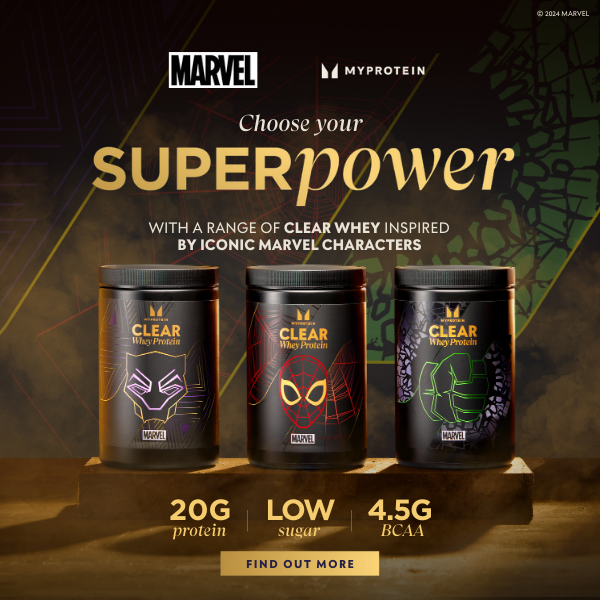 Myprotein x Marvel Superpower