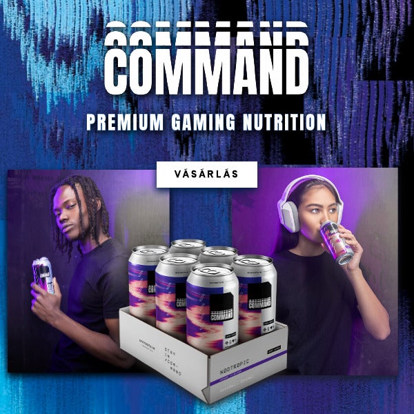 Command. Premium Gaming Nutrition. Shop Now.