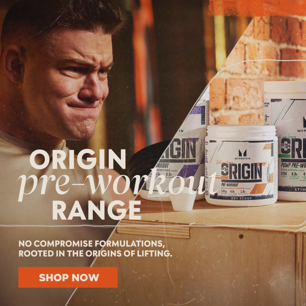 Origin pre-workout range