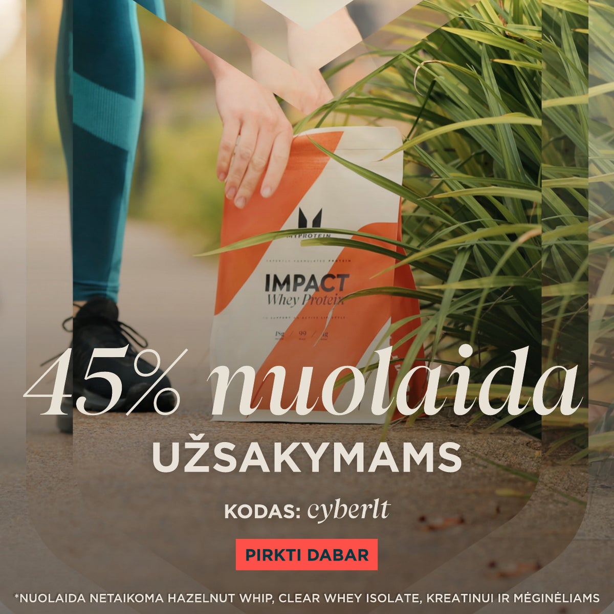 45% nuolaida visiems drabužiams