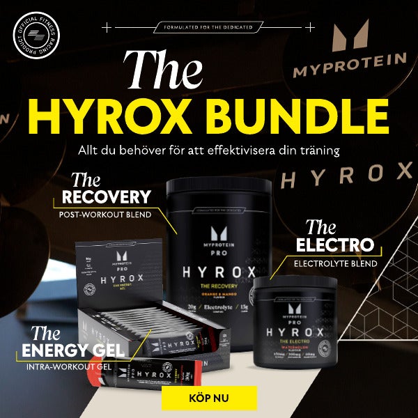 Myprotein x Hyrox. Official Nutrition partner