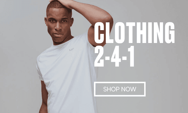 2-4-1 on selected Apparel.