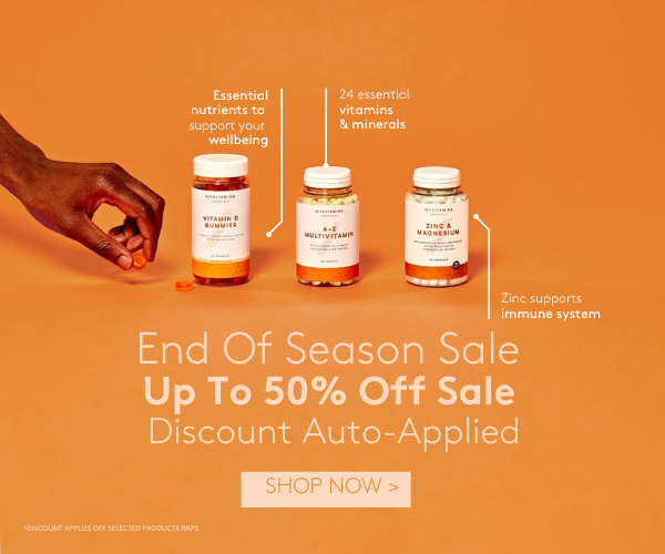Up to 50% off selected products I Myvitamins