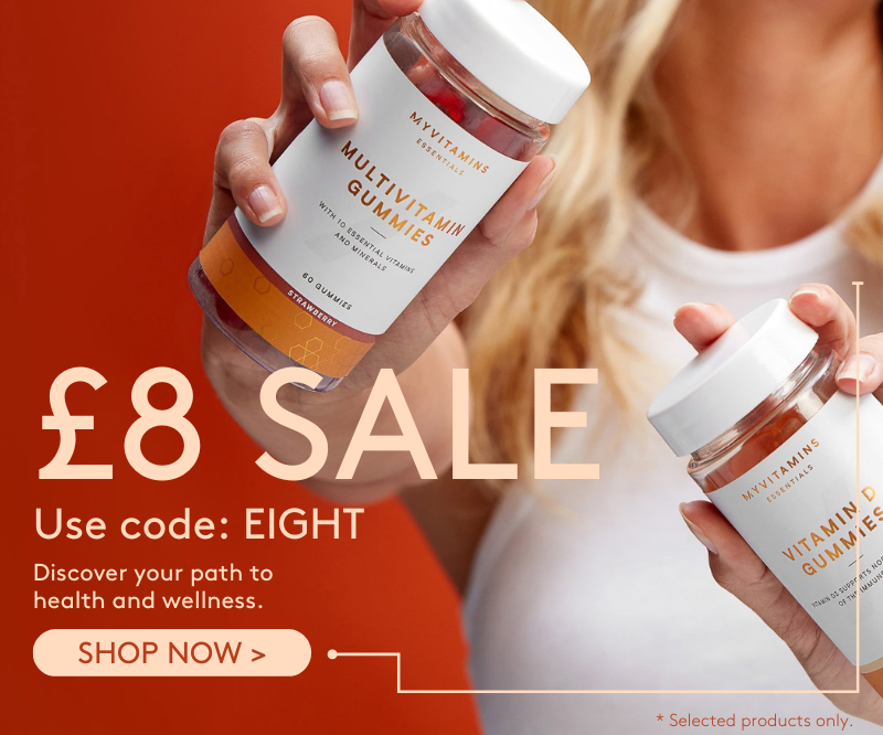 £8 sale now live across 30 products! Use the code EIGHT at basket.