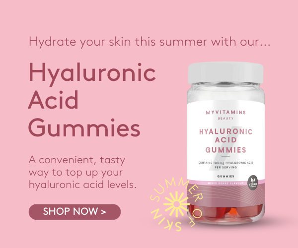 Product Spotlight! Hyaluronic Acid Gummies. A convenient, tasty way to top up your hyaluronic acid levels.