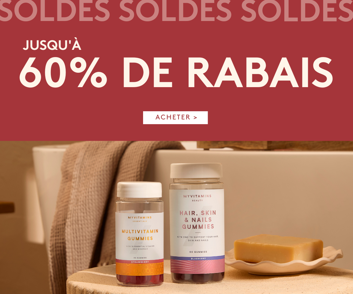 Soldes 60% de rabais |  Myvitamins