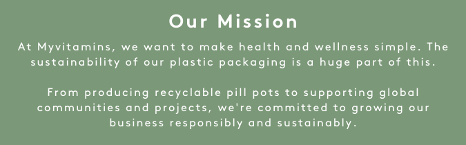 Let's Talk Plastic - Our Mission I Myvitamins