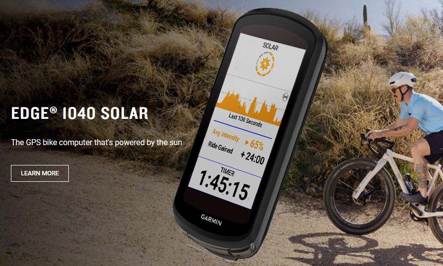 Garmin Edge® 1040 Solar  Cycling Computer with GPS