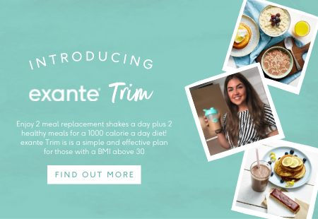 introducing exante maintain. enjoy 2 meal replacement shakes a day plus 3 healthy meals