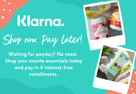 Klarna. Shop Now. Pay Later! 'Waiting for payday? No need. Shop your exante essentials today and pay in 4 interest-free installments.