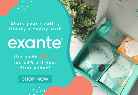 Start your healthy lifestyle today with exante. Use code HELLO for 20% off your first order! Shop Now.