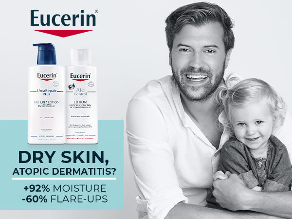 Eucerin banner - save 25%% across selected.