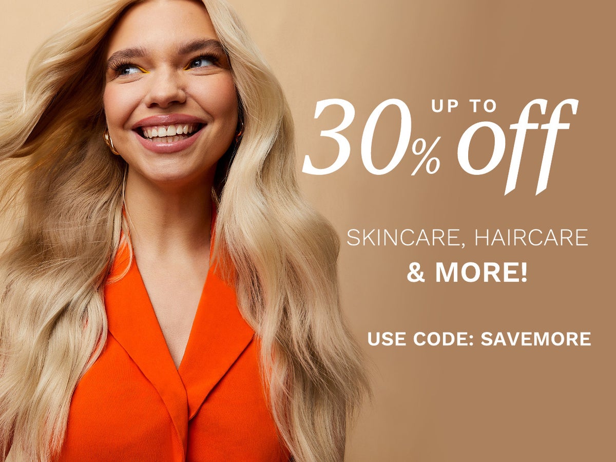 UP TO 30% OFF SKINCARE, HAIRCARE & MORE